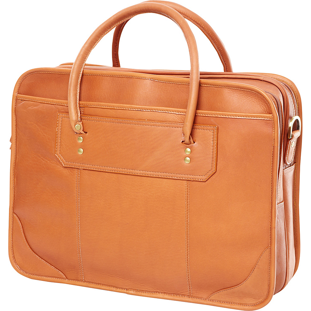 Clava Leather Top Handle Laptop Briefcase Vachetta