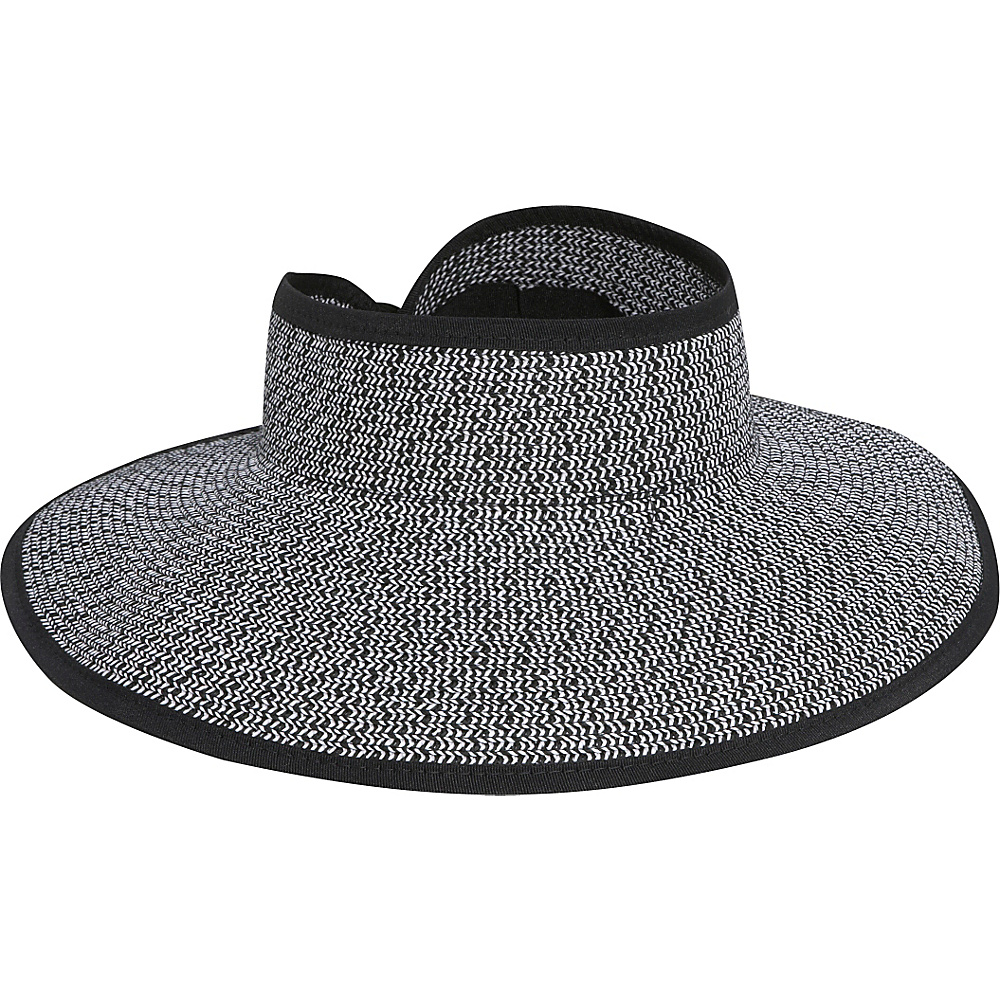 San Diego Hat Roll Up Visor black white mix