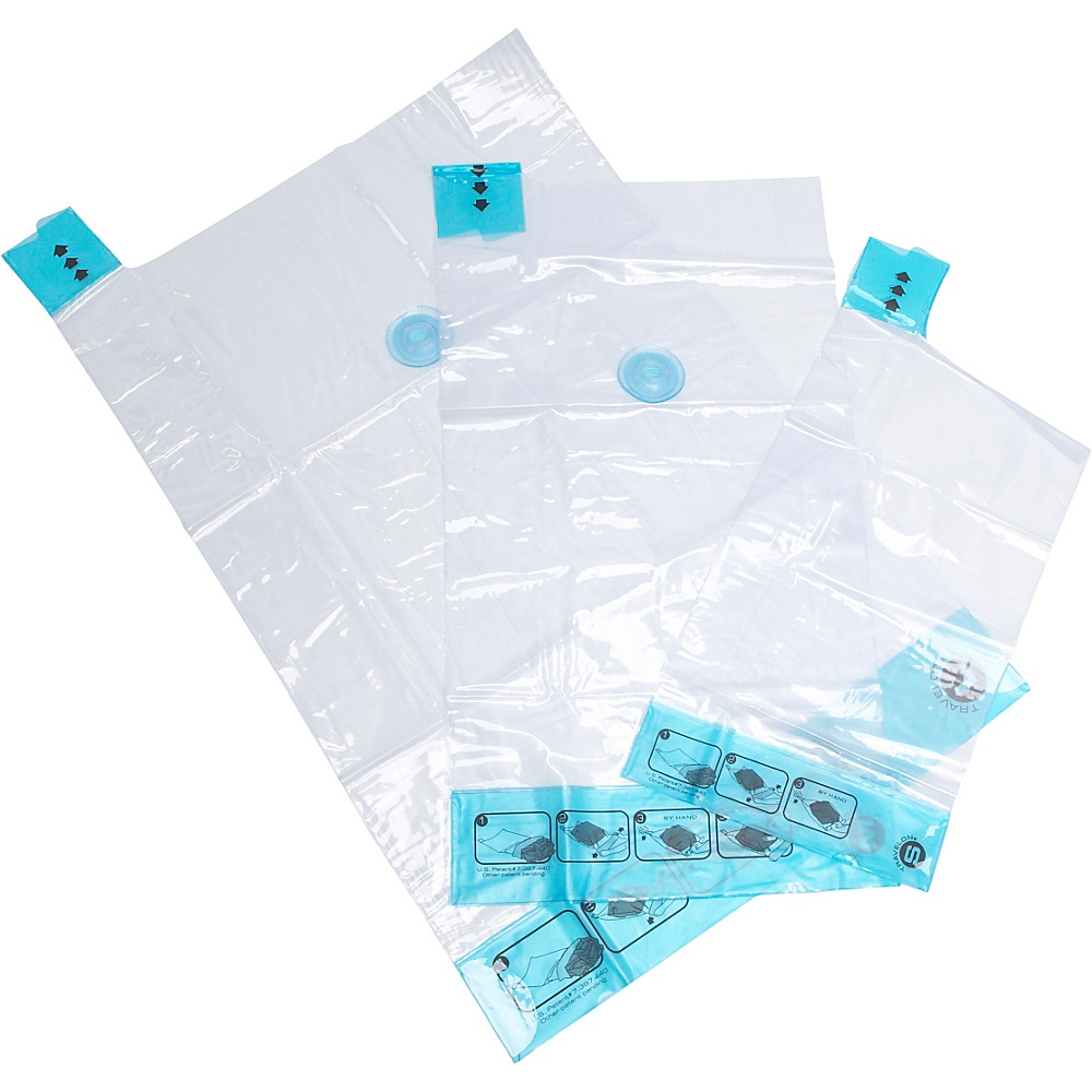 Travelon 3 Space Mates Compression Bags Clear