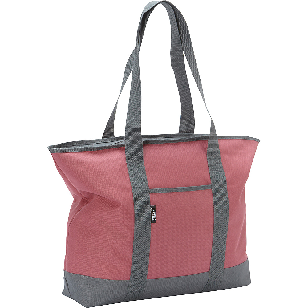 Everest Shopping Tote Marsala Gray Everest Fabric Handbags