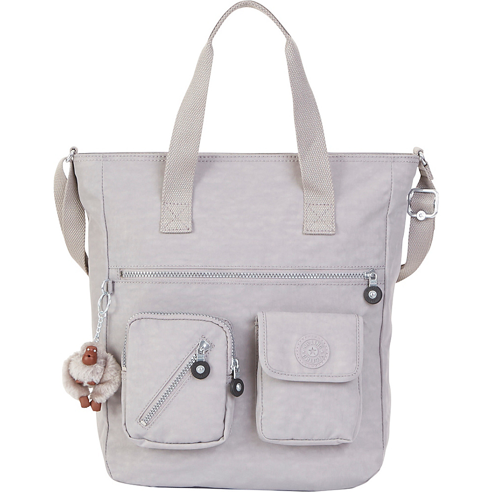 Kipling Johanna Tote Bag Slate Grey Kipling Fabric Handbags