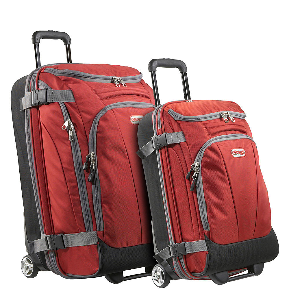 eBags Value Set TLS Junior 25 TLS Mini 21 Wheeled Duffels Sinful Red eBags Luggage Sets