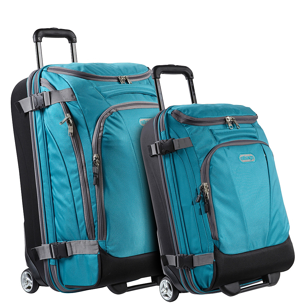 eBags Value Set TLS Junior 25 TLS Mini 21 Wheeled Duffels Tropical Turquoise eBags Luggage Sets