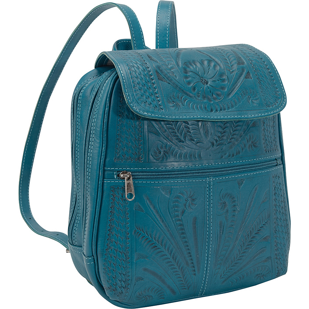 Ropin West Backpack Handbag Turquoise Ropin West Leather Handbags