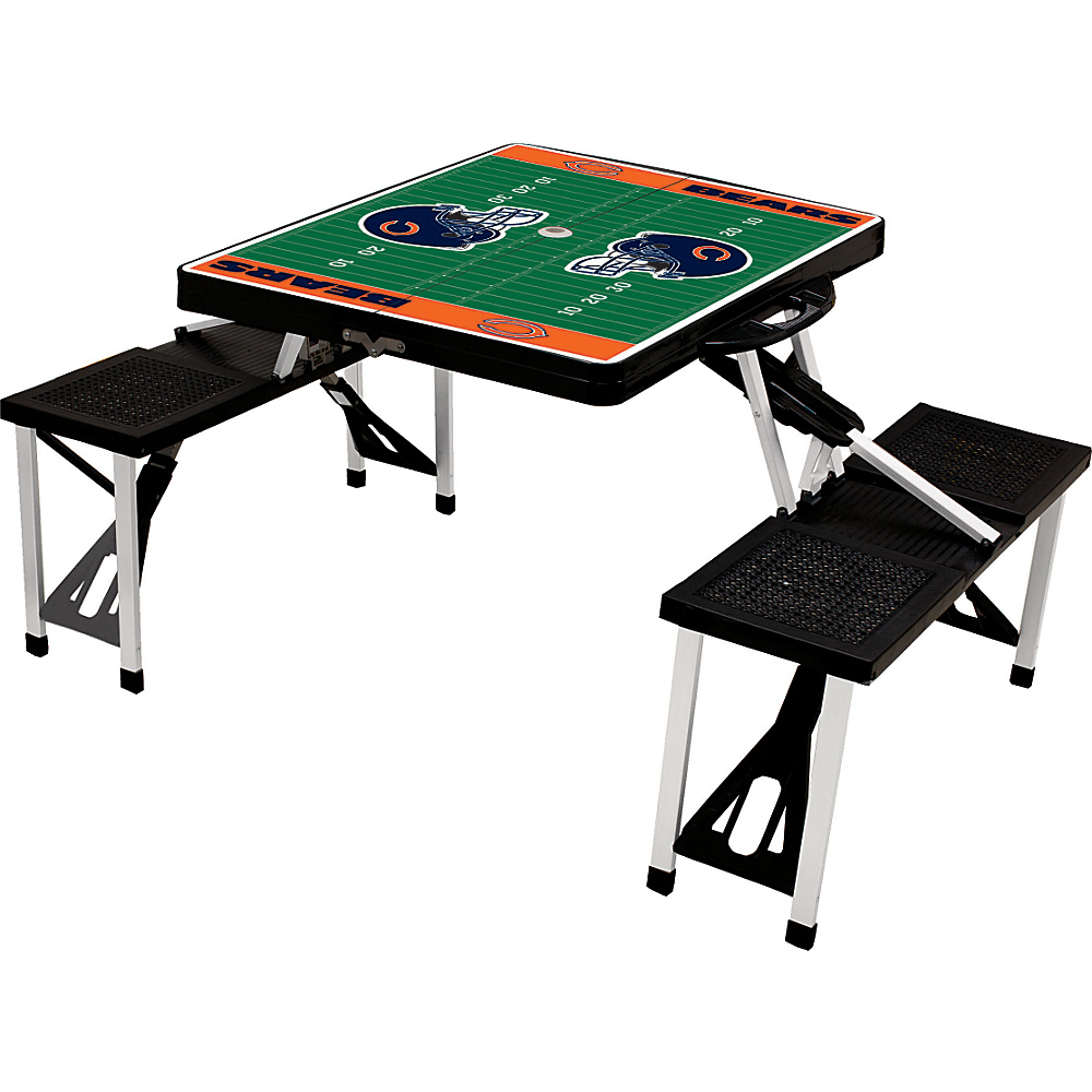 Picnic Time Chicago Bears Picnic Table Sport Chicago Bears Black Picnic Time Outdoor Accessories