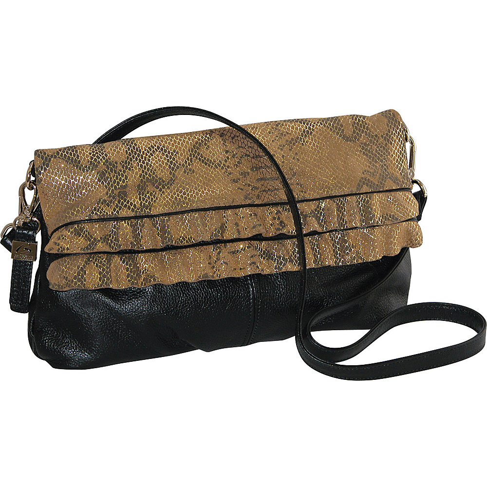 Buxton Alexandria Shoulder Black Buxton Leather Handbags