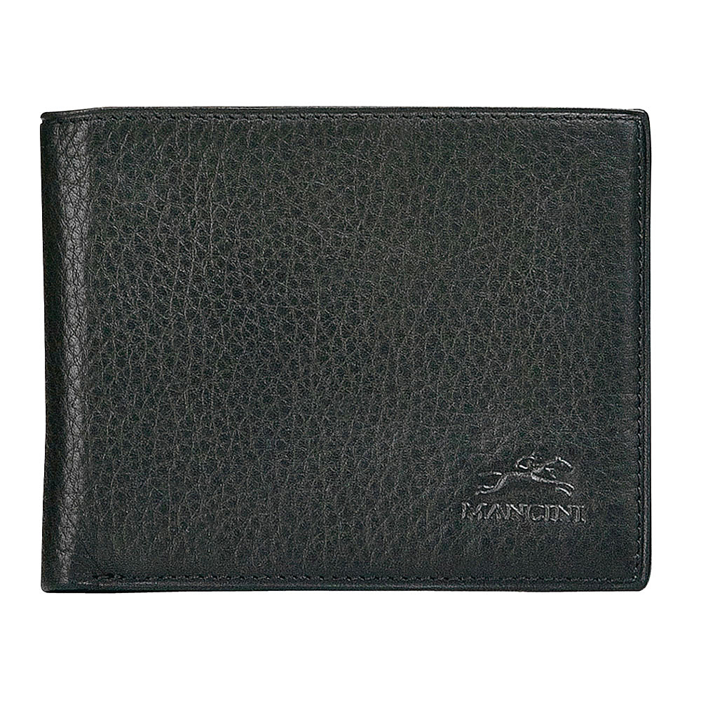 Mancini Leather Goods Mens Center Wing Wallet Black Mancini Leather Goods Men s Wallets