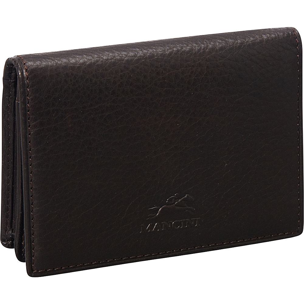 Mancini Leather Goods Expandable Credit Card Case Brown Mancini Leather Goods Men s Wallets