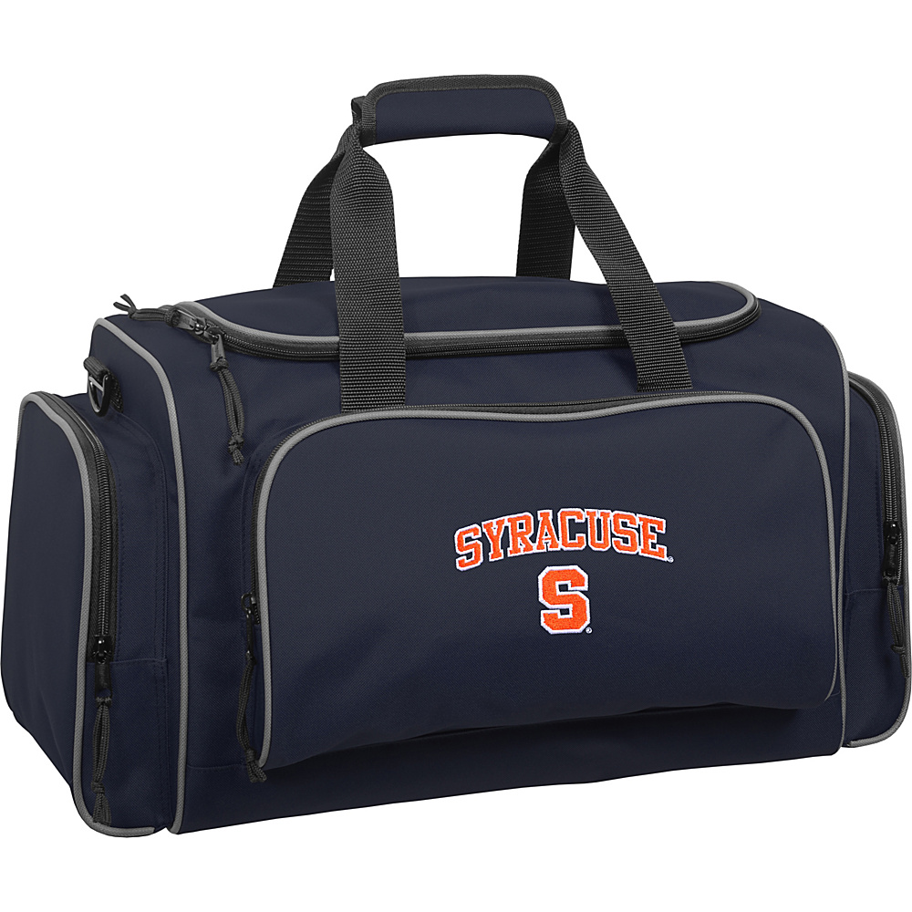 Wally Bags Syracuse University Orange 21 Collegiate Duffel Navy Wally Bags Rolling Duffels