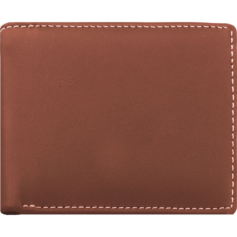 Stewart Stand Leather Exterior Bill Fold Stainless Steel Wallet RFID Tan Stewart Stand Men s Wallets