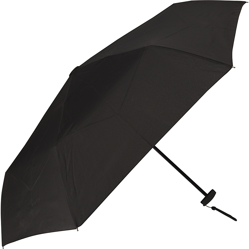 Samsonite Travel Accessories Manual Compact Flat Umbrella Black Samsonite Travel Accessories Umbrellas and Rain Gear