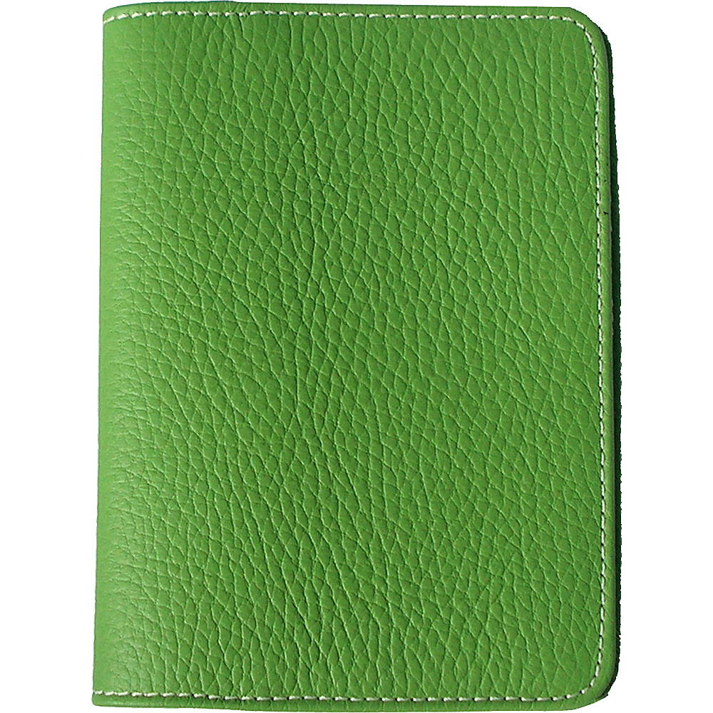 pb travel Leather Passport Cover Lime pb travel Travel Wallets