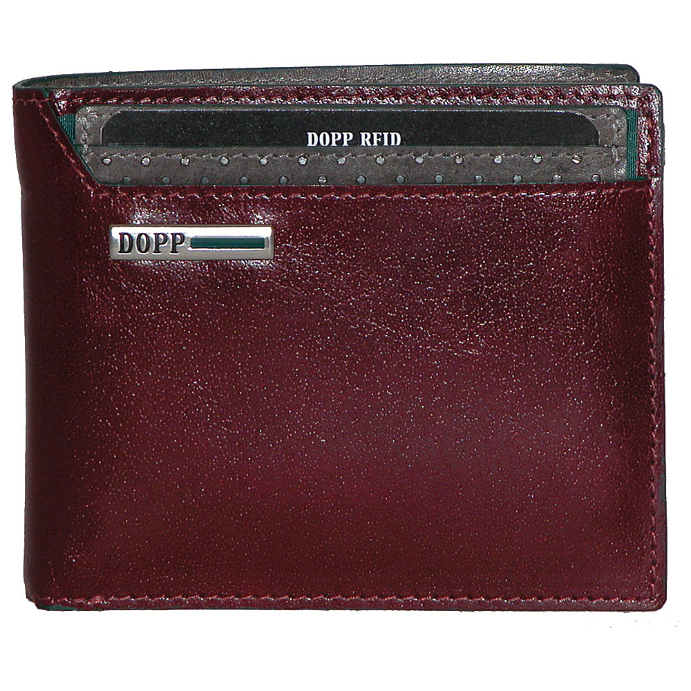 Dopp Beta RFID Convertible Credit Card Billfold Burgundy Dopp Men s Wallets