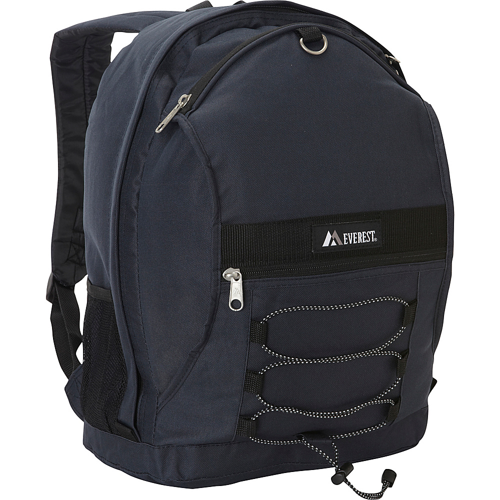 Everest Two Tone Backpack with Mesh Pockets Navy Everest Everyday Backpacks