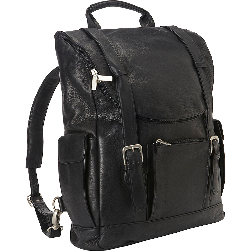 Le Donne Leather Classic Laptop Backpack Black Le Donne Leather Business Laptop Backpacks