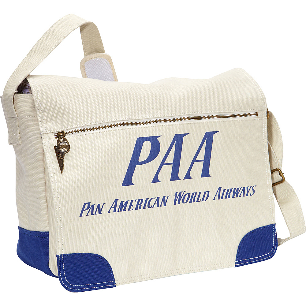 Pan Am PAA Messenger Bag Natural Pan Am Messenger Bags