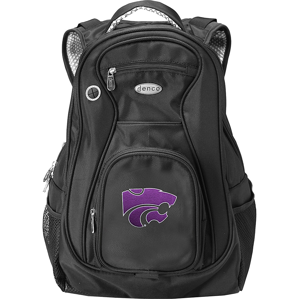 Denco Sports Luggage NCAA Kansas State University Wildcats 19 Laptop Backpack Black Denco Sports Luggage Laptop Backpacks