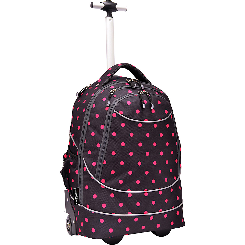 Traveler s Choice Pacific Gear Horizon Rolling Laptop Backpack Red Black Traveler s Choice Rolling Backpacks