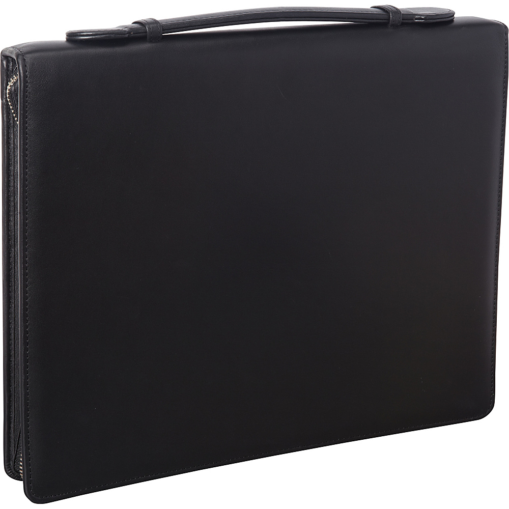 Royce Leather James Zippered Writing Padfolio Black Royce Leather Business Accessories