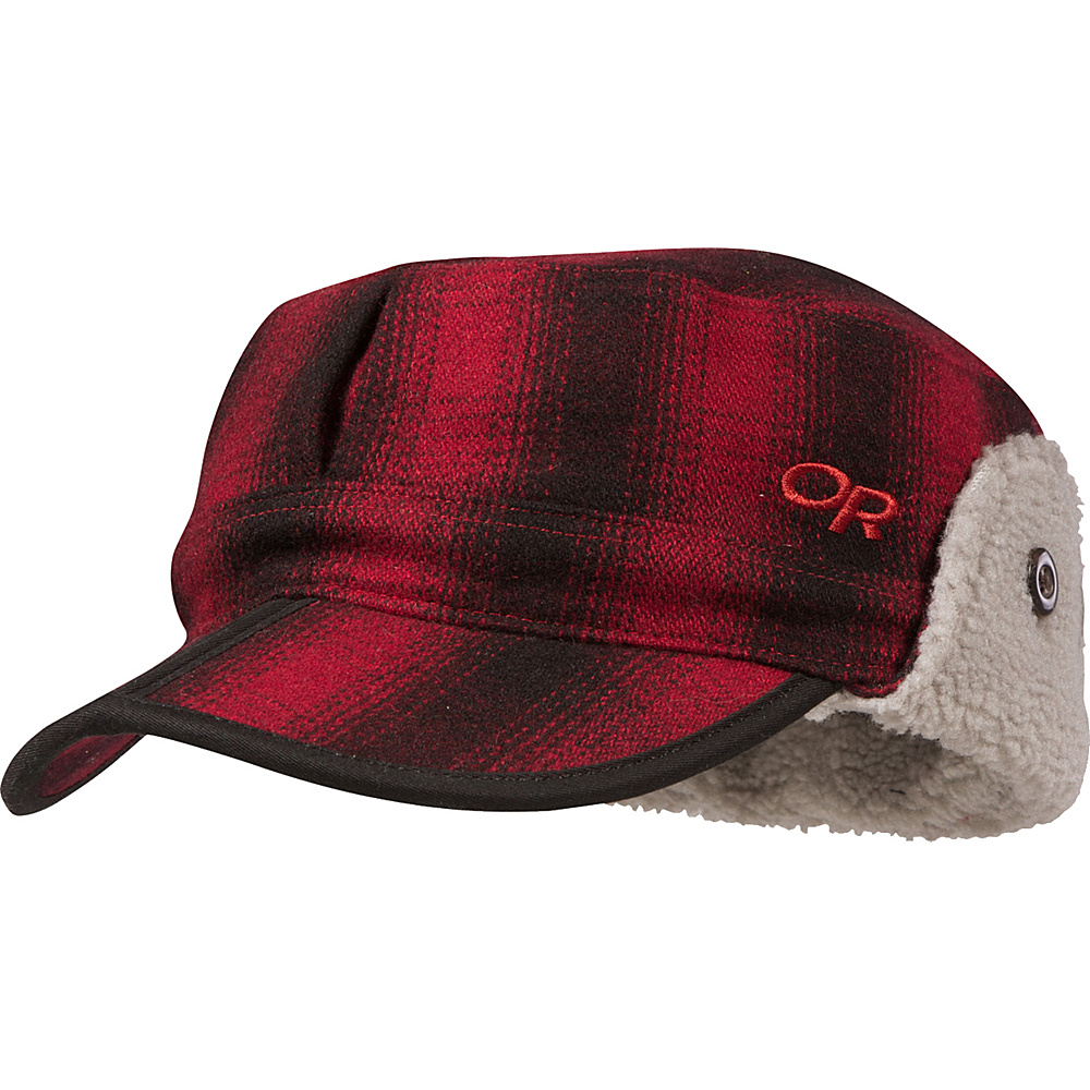 Outdoor Research Yukon Cap Redwood Black â XL Outdoor Research Hats Gloves Scarves