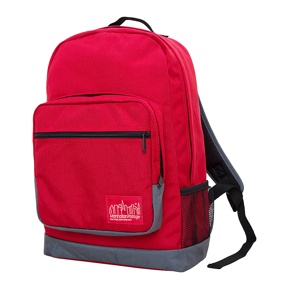 Manhattan Portage Morningside Backpack Red Grey Manhattan Portage Business Laptop Backpacks