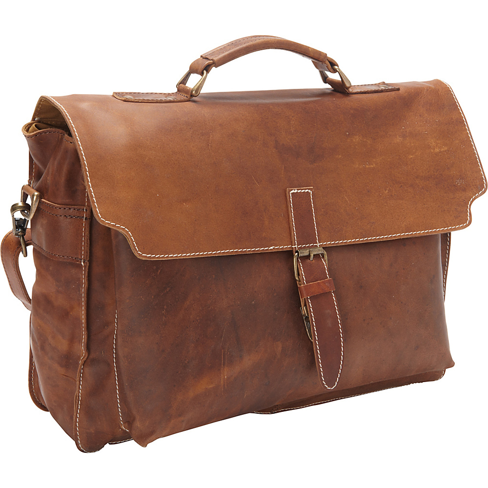 Sharo Leather Bags Soft Leather Messenger Bag and Brief Brown Sharo Leather Bags Non Wheeled Business Cases