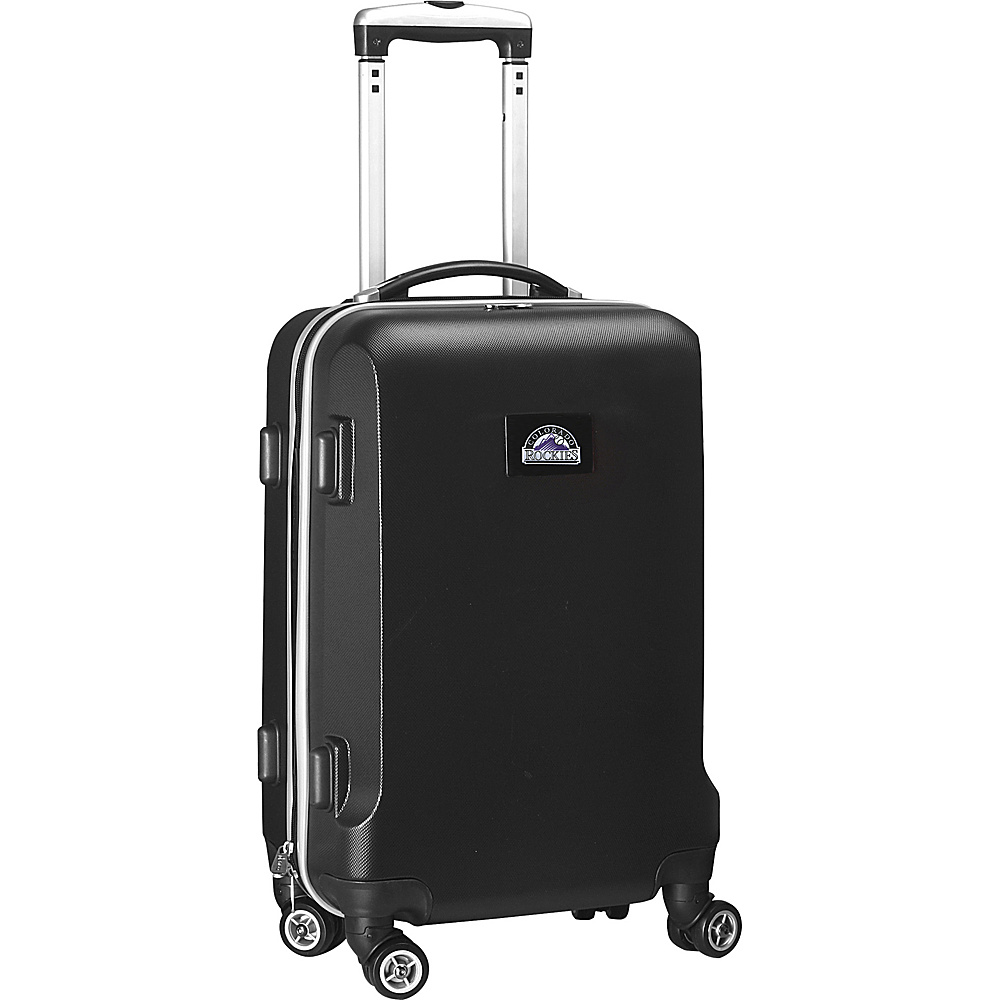 Denco Sports Luggage MLB 20 Domestic Carry On Black Colorado Rockies Denco Sports Luggage Hardside Luggage