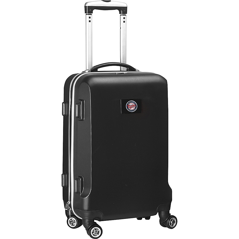 Denco Sports Luggage MLB 20 Domestic Carry On Black Minnesota Twins Denco Sports Luggage Hardside Luggage