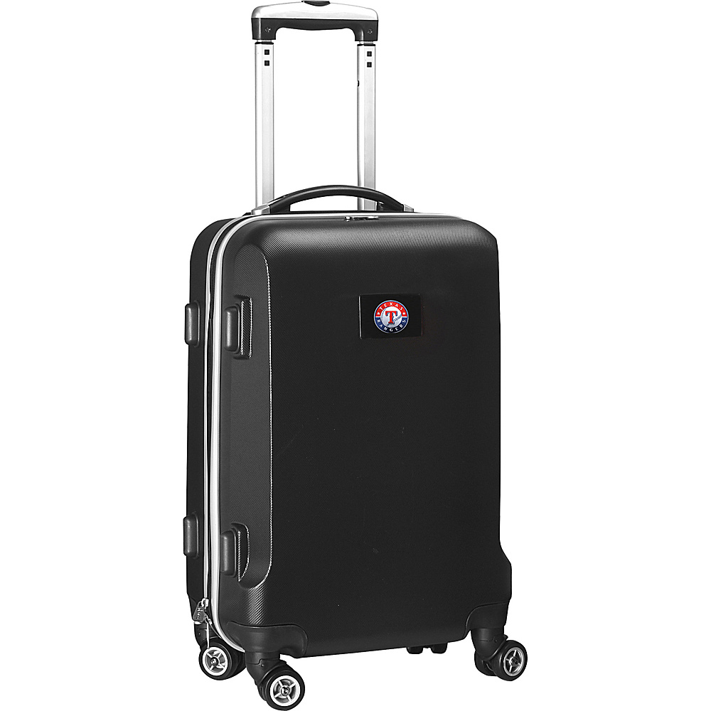 Denco Sports Luggage MLB 20 Domestic Carry On Black Texas Rangers Denco Sports Luggage Hardside Luggage