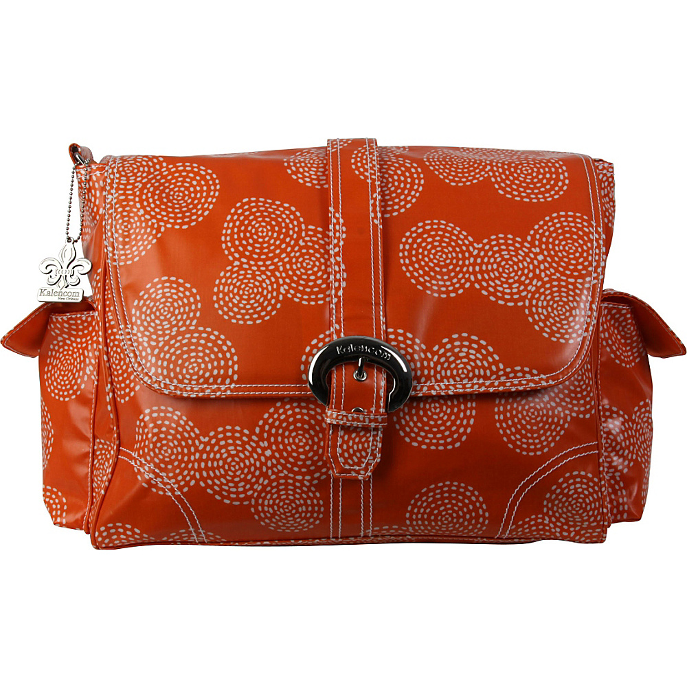 Kalencom Matte Coated Buckle Bag Stitches Orange Kalencom Diaper Bags Accessories