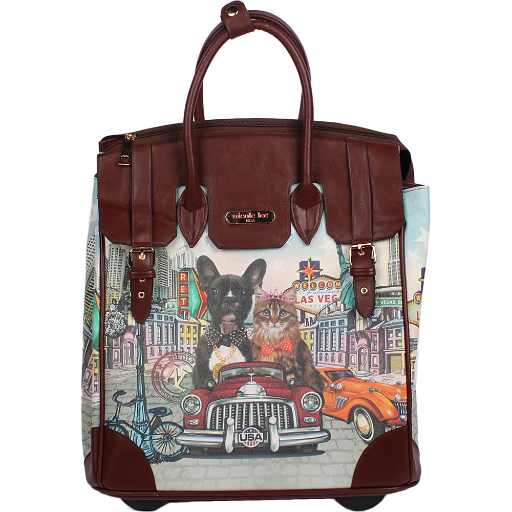 Nicole Lee Fiona Rolling Business Tote Special Print Edition City Drive Nicole Lee Wheeled Business Cases