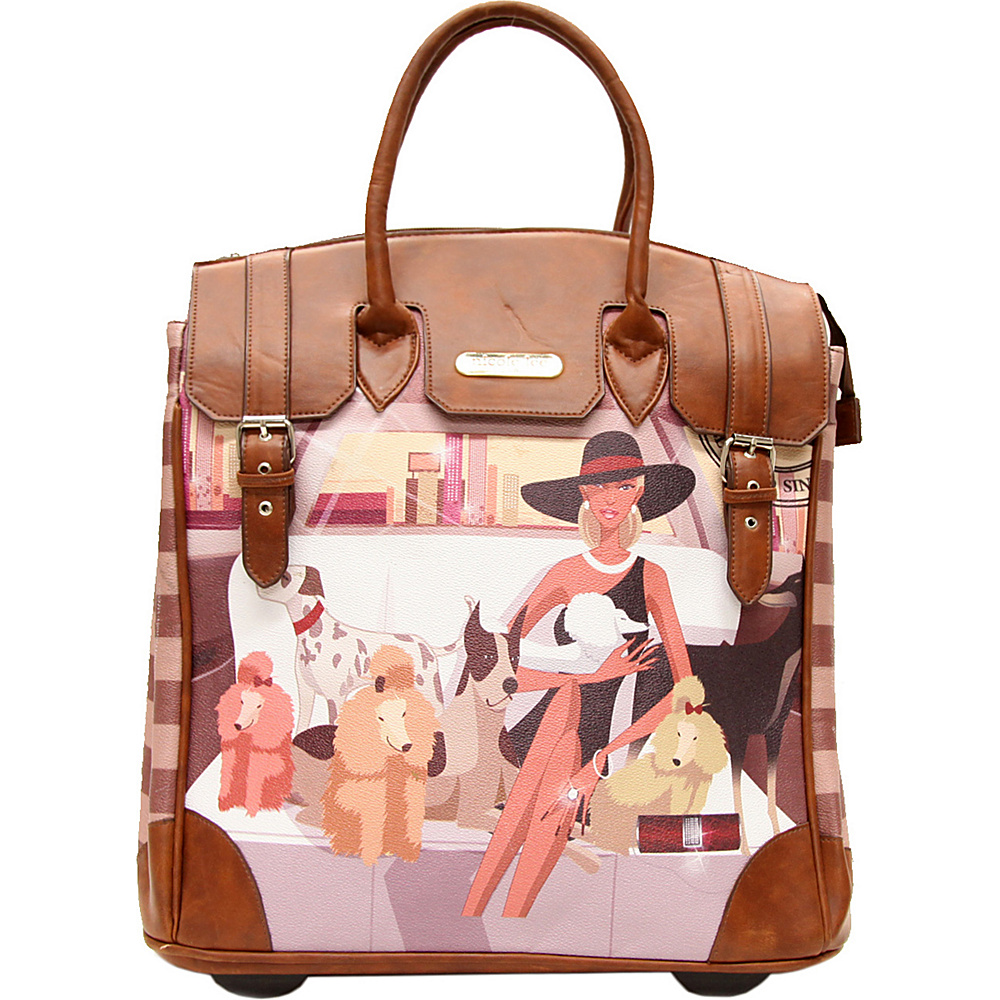 Nicole Lee Fiona Rolling Business Tote Special Print Edition LAUREN Nicole Lee Wheeled Business Cases