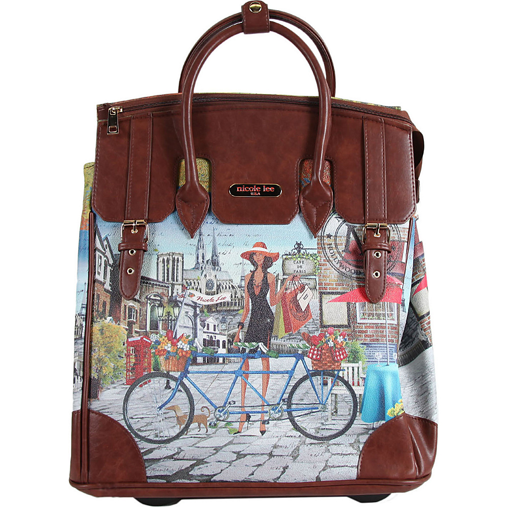 Nicole Lee Fiona Rolling Business Tote Special Print Edition Bicycle Nicole Lee Wheeled Business Cases