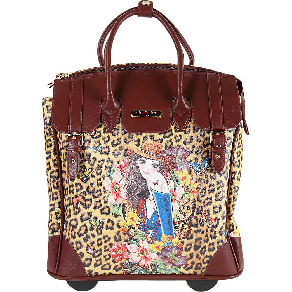 Nicole Lee Fiona Rolling Business Tote Special Print Edition Sandra Camel Nicole Lee Wheeled Business Cases
