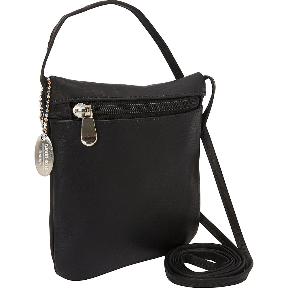 David King Co. Top Zip Mini Bag Black David King Co. Leather Handbags