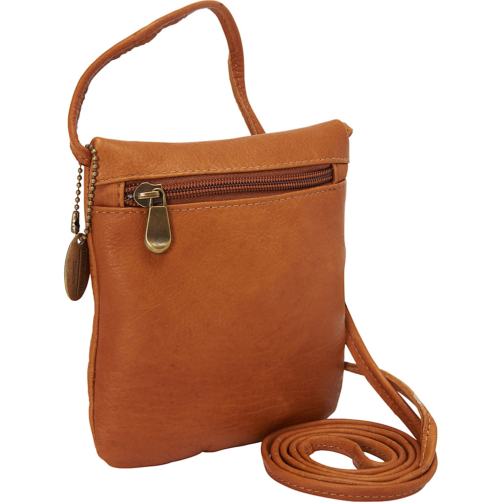 David King Co. Top Zip Mini Bag Tan David King Co. Leather Handbags