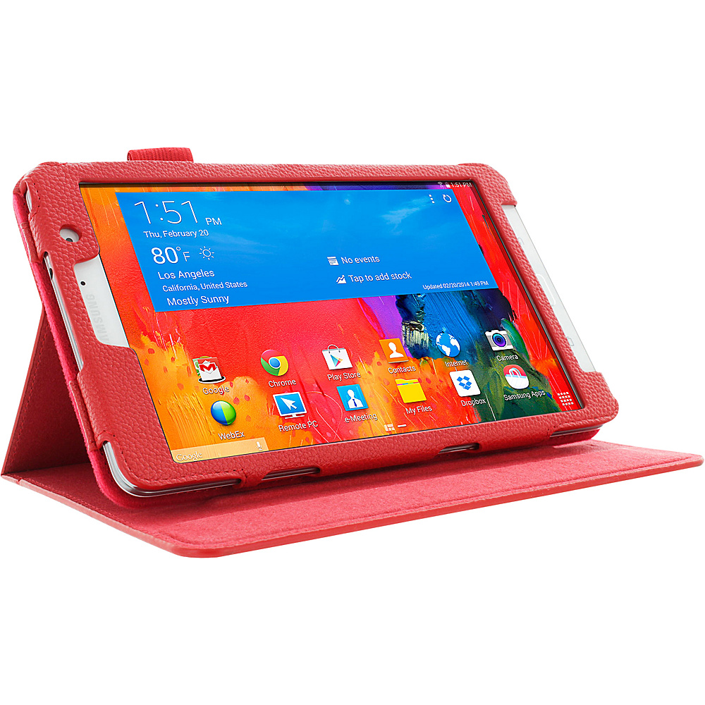 rooCASE Samsung Galaxy Tab Pro 8.4 inch Dual View Folio Case Red rooCASE Electronic Cases