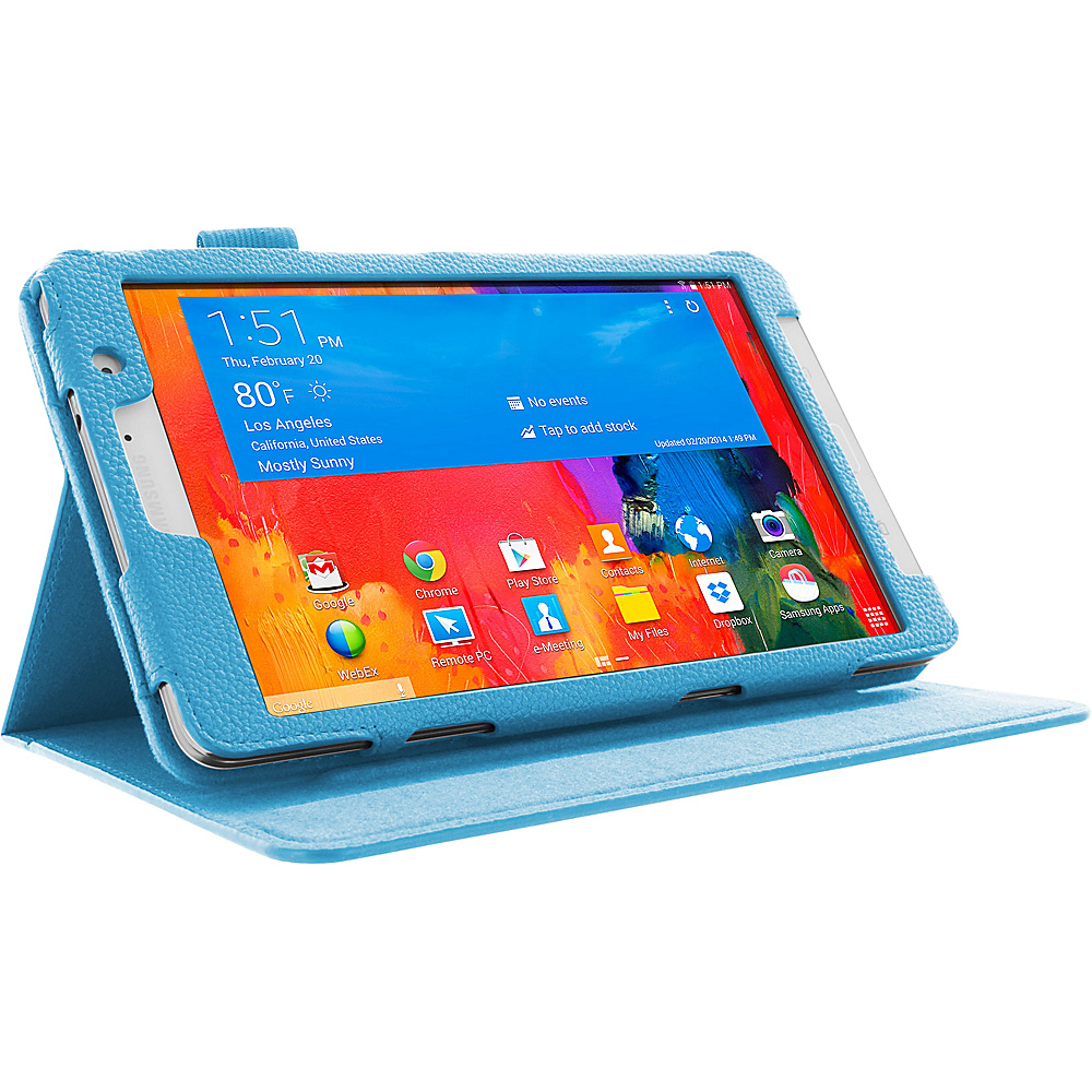 rooCASE Samsung Galaxy Tab Pro 8.4 inch Dual View Folio Case Blue rooCASE Electronic Cases