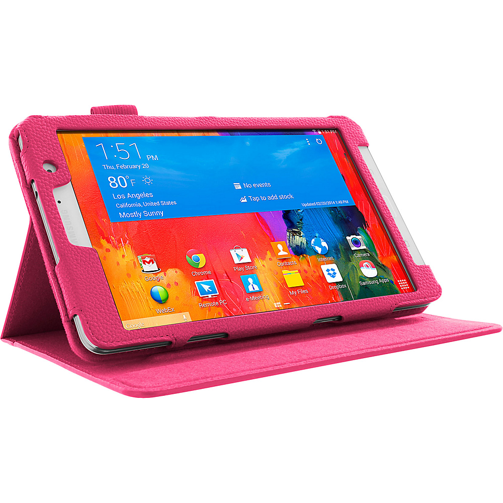 rooCASE Samsung Galaxy Tab Pro 8.4 inch Dual View Folio Case Magenta rooCASE Electronic Cases
