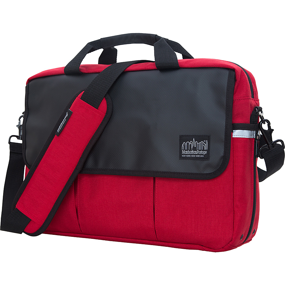 Manhattan Portage Webb Convertible Briefcase Red Manhattan Portage Messenger Bags