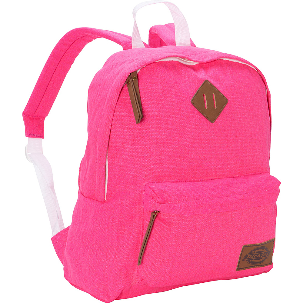 Dickies Canvas Backpack Washed Neon Pink Dickies School Day Hiking Backpacks