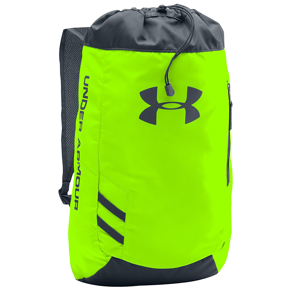 Under Armour Trance Sackpack Hyper Green Stealth Gray Stealth Gray Under Armour Everyday Backpacks