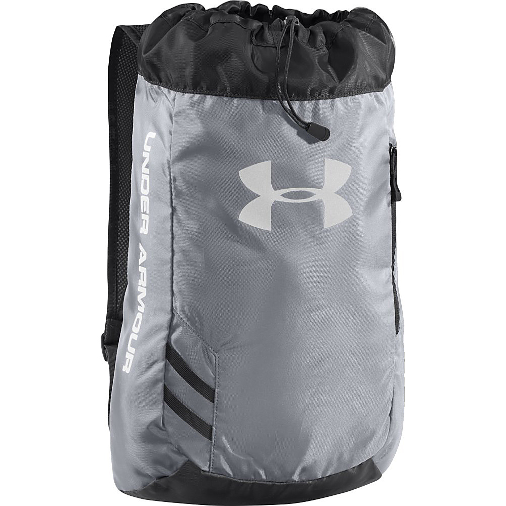 Under Armour Trance Sackpack Steel Black White Under Armour Everyday Backpacks