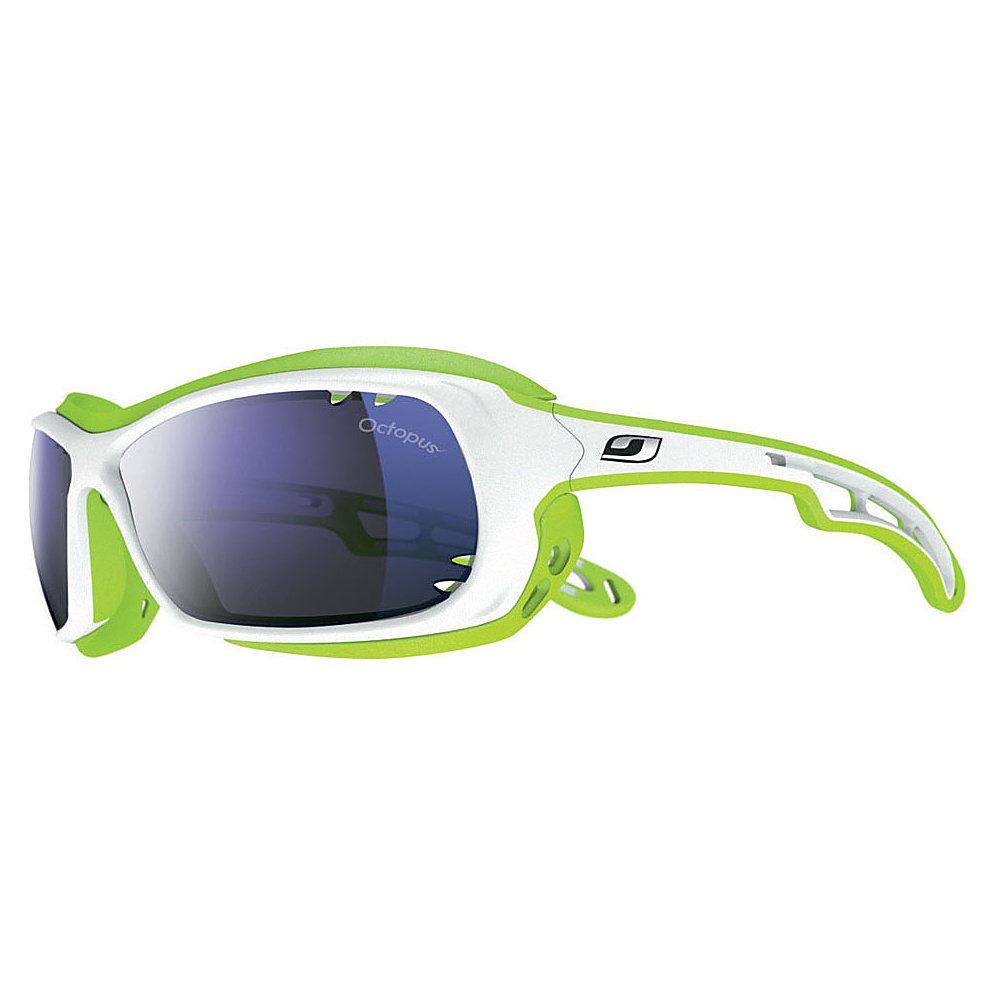Julbo Wave Sunglasses with Octopus Lenses White Green Julbo Eyewear
