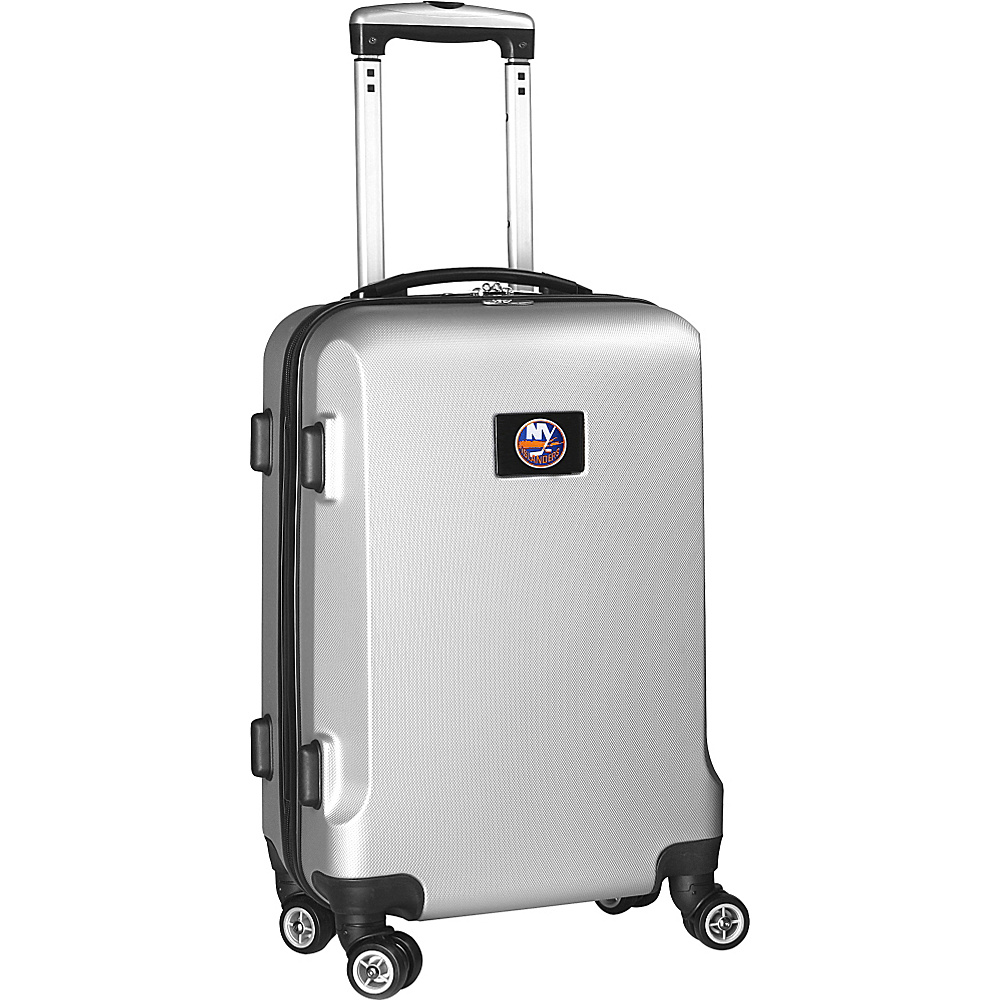 Denco Sports Luggage NHL 20 Domestic Carry On Silver New York Islanders Denco Sports Luggage Hardside Carry On