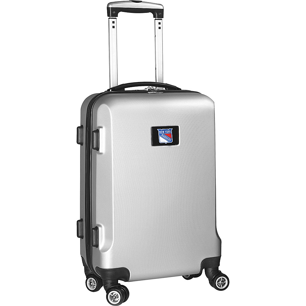 Denco Sports Luggage NHL 20 Domestic Carry On Silver New York Rangers Denco Sports Luggage Hardside Carry On