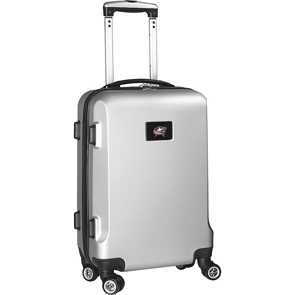 Denco Sports Luggage NHL 20 Domestic Carry On Silver Columbus Blue Jackets Denco Sports Luggage Hardside Carry On