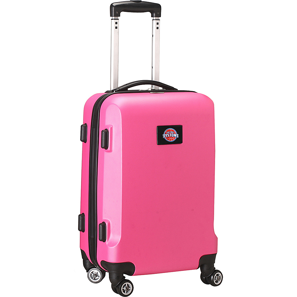 Denco Sports Luggage NBA 20 Domestic Carry On Pink Detroit Pistons Denco Sports Luggage Hardside Carry On