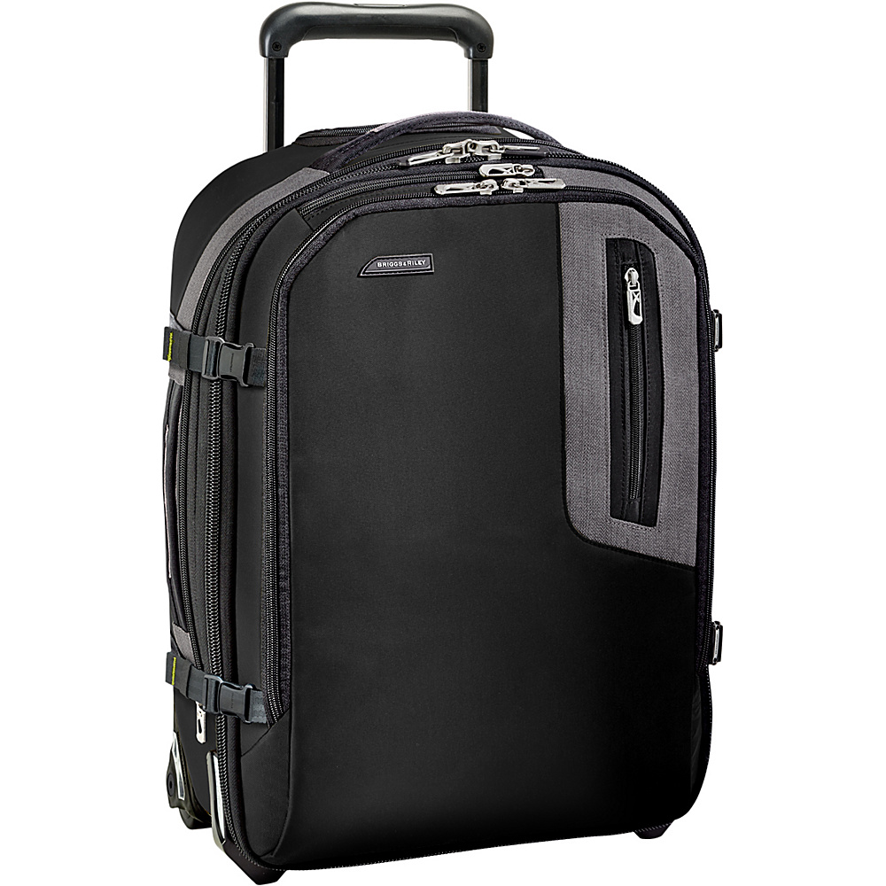Briggs Riley BRX Explore Expandable Commuter Upright Black Briggs Riley Softside Carry On