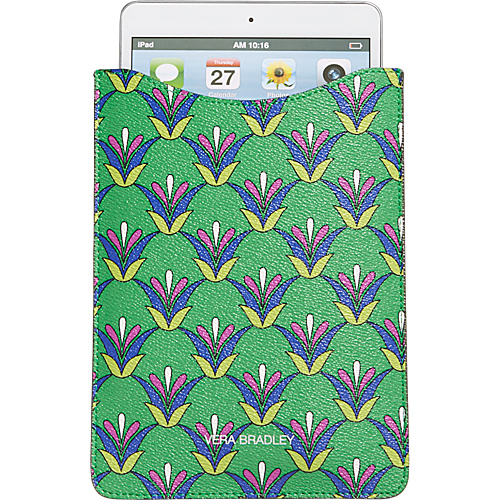 Vera Bradley Mini Slim Tablet Sleeve Emerald Diamonds - Vera Bradley Laptop Sleeves